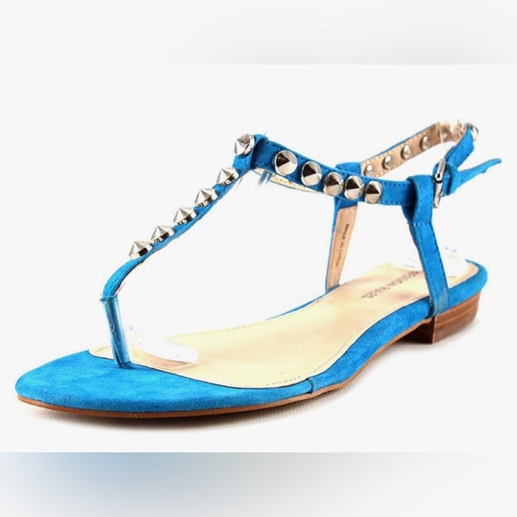 Obsession Rules, Royal Blue Sandals with Studs, Size 6 - Picture 7 of 9